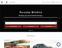 Tablet Screenshot of porscheofwichita.com